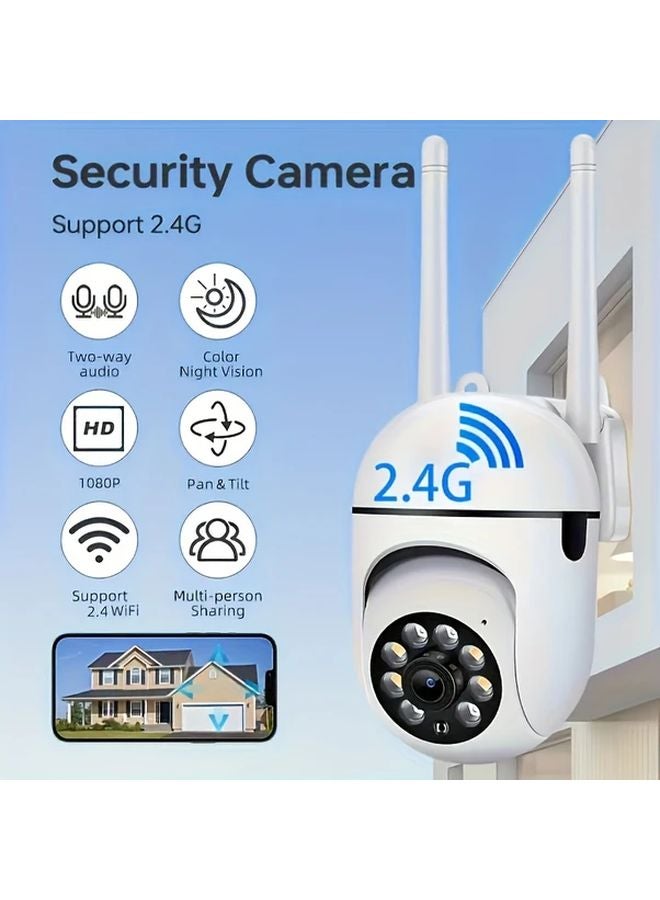 1080P 64G WIFI Security Camera With Motion Tracking Night Vision Two Way Audio - Image 1